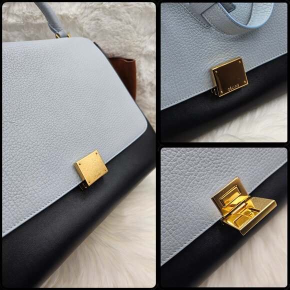 Celine Tri-Color Combi Trapeze Bag - Picture 11 of 17